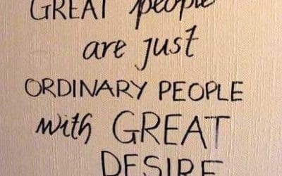 Ordinary People do Extraordinary Things